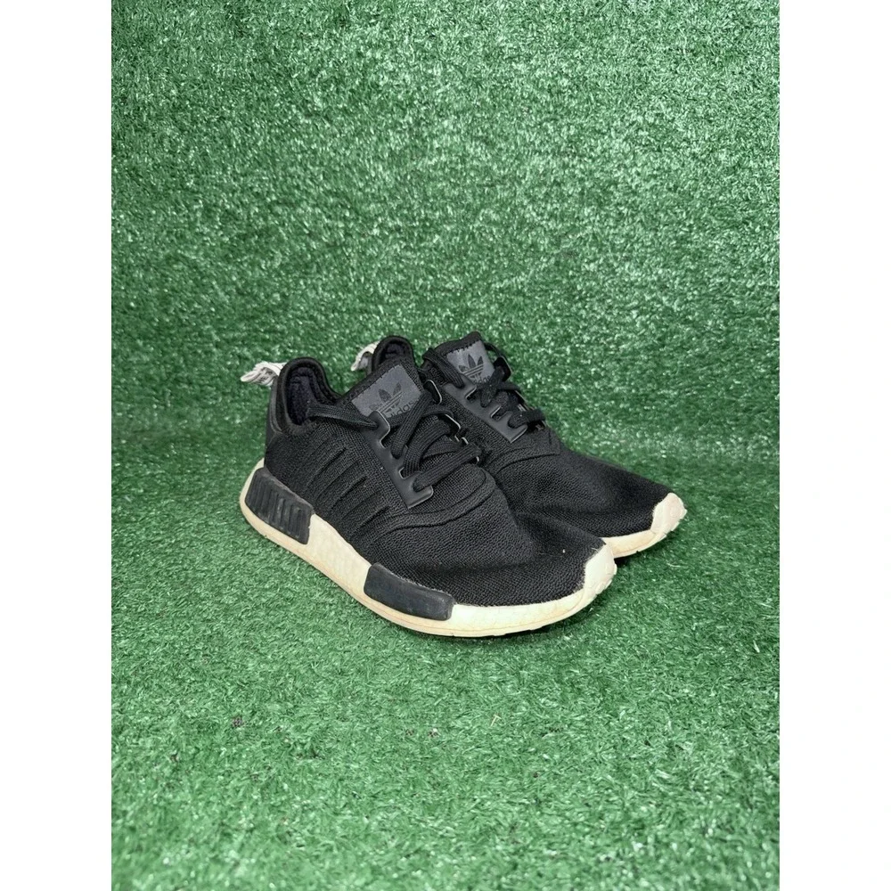 Adidas NMD R1 Women Size 6.5 Black Boost Comfort Running‎ Shoes Walking Sneakers